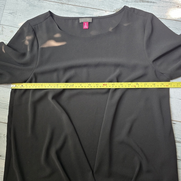 Vince Camuto 3/4 Sleeve Flutter Sleeve Blouse Womens Medium - Picture 12 of 12